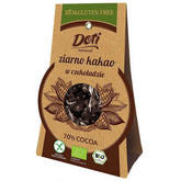 Syrové kakaové boby v hořké čokoládě bez lepku BIO 50 g - DOTI